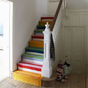 more rainbow stairs | 彩虹色的地毯