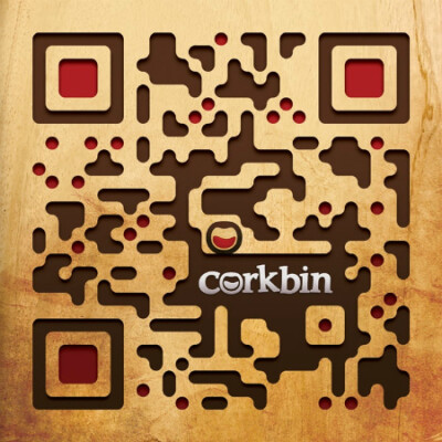 葡萄酒分享应用Corkbin设计的二维码。