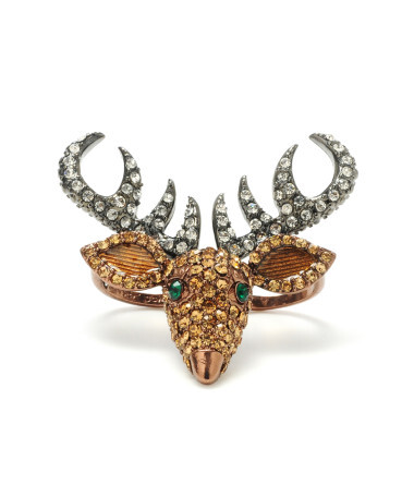 CRYSTAL REINDEER RING - Betsey Johnson CRYSTAL REINDEER RING - Betsey Johnson