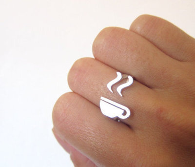 咖啡小戒指。