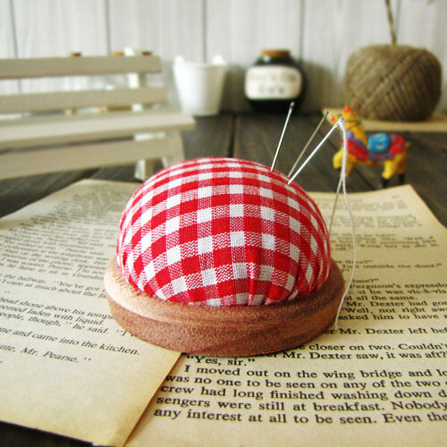 手工DIY布艺工具配件 ZAKKA 木底座针扎 针插 针座