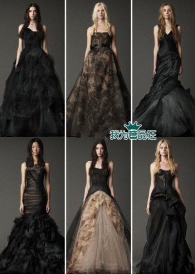 Vera Wang Bridal Fall 2012 黑色系，美么？