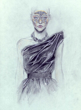 Fashion Illustrations by Cedric Rivrian i时装插画.。