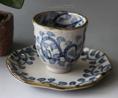手绘陶瓷 日式茶杯