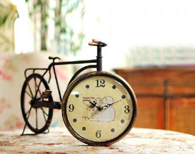 自行车样子的座钟
