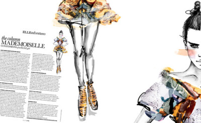 Sabine Pieper时装插画。