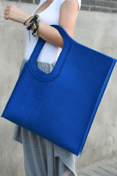 JCE私人定制 毛毡包 环保袋 购物袋 20 种颜色