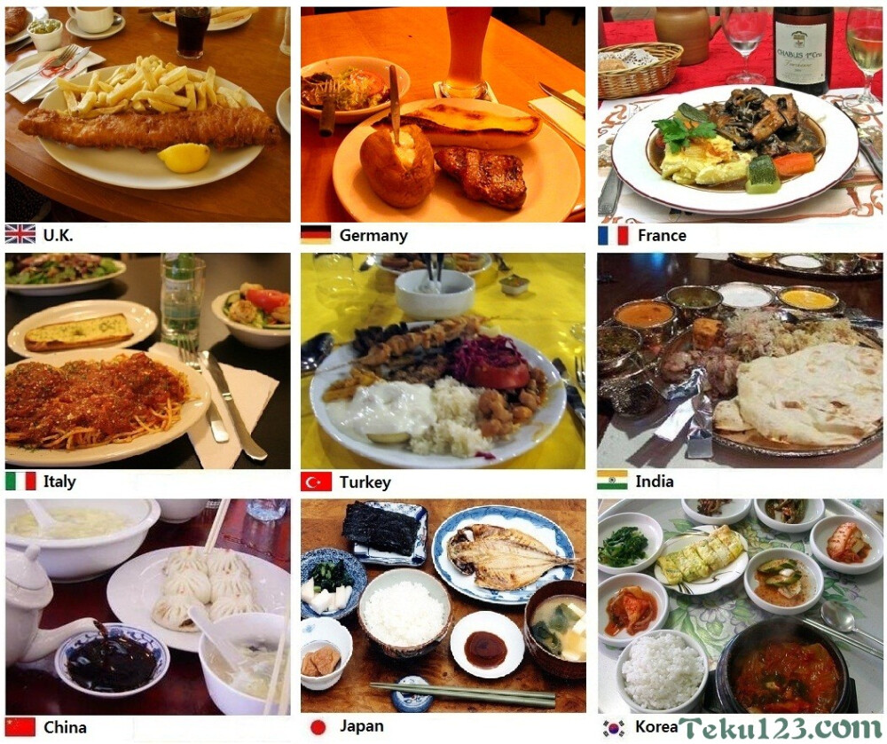 各国的美食精选