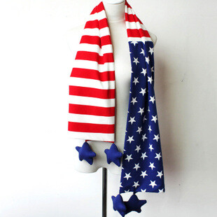 美国国旗米字旗围巾