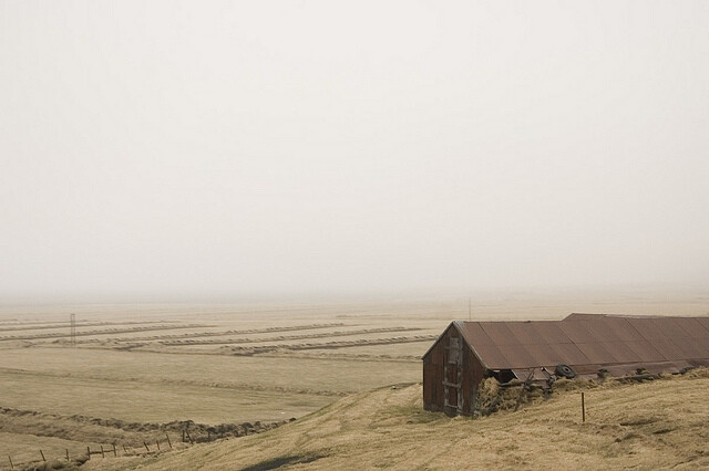 冰岛的乡郊之地。