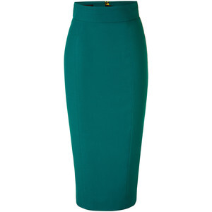 L'WREN SCOTT Emerald High Waisted Pencil Skirt