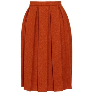 House Of Holland Harris Tweed Pleated Skirt