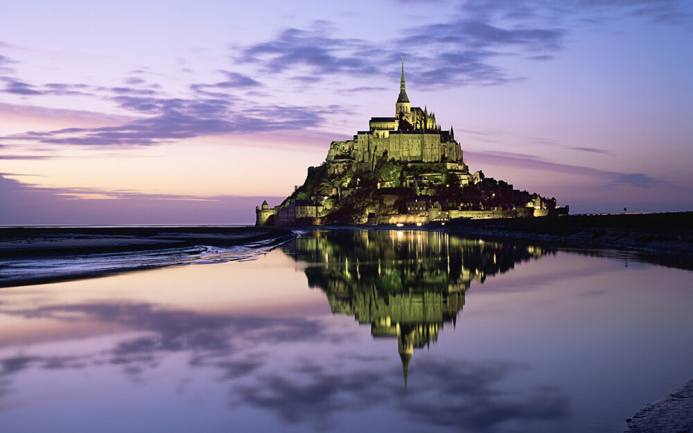 Le Mont-Saint-Michel, Normandie, France 感动