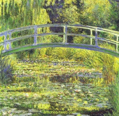 莫奈花园的日式小桥