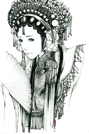 线描人物- 堆糖