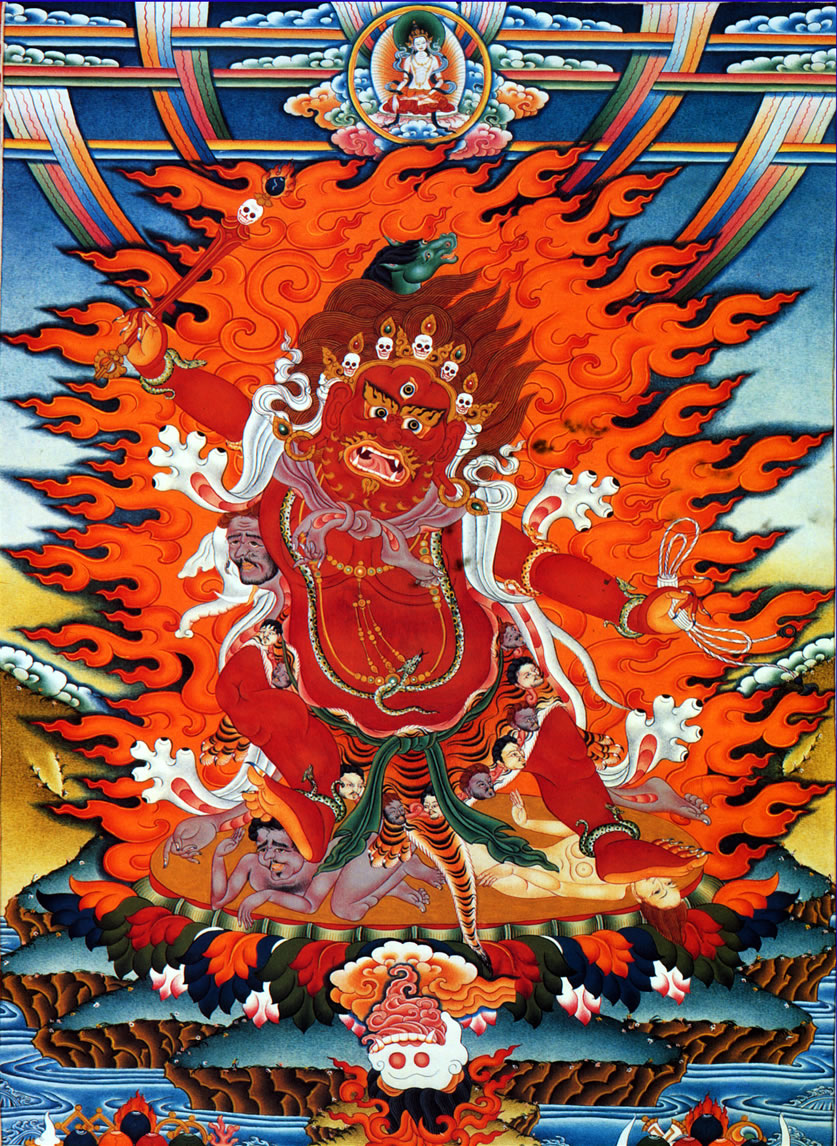 一面两臂马头明王(Hayagriva) 马头明王即马头金刚，也叫马头观音、马头观自在。梵语称“何耶揭梨婆”?？破罩皇墙胪尽? id=