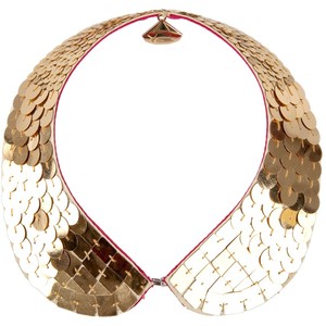 GEMMA LISTER Gold sequin neckpiece