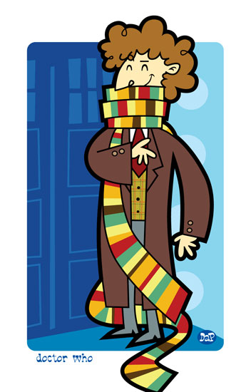 第4任Doctor简笔画，作者：Montygog