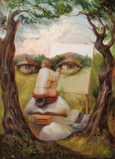 組合畫。4。拆拆看能組合成什么故事呢？（By Oleg Shuplyak）