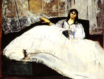 《躺着的波德莱尔的情妇》马奈（Manet Edouard 1832-1883），著名的法国印象主义画家。1832年1月23日出生在巴黎一个富有的家庭。