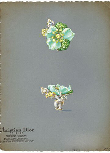 迪奥全新玫瑰舞会系列Bal Champêtre 戒指手绘设计图稿