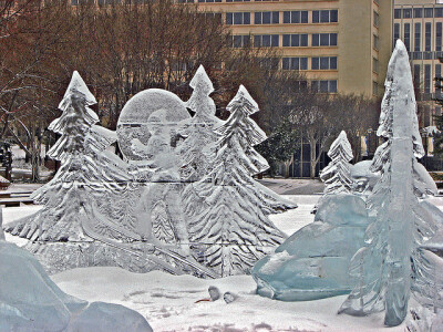 Ice Sculptures, Alberta Legislature 冰之森林