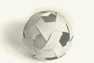 用纸编也可以做这样一个立体的小球，可别小看这个手工diy纸球制作，想制作好真的很有难度的！