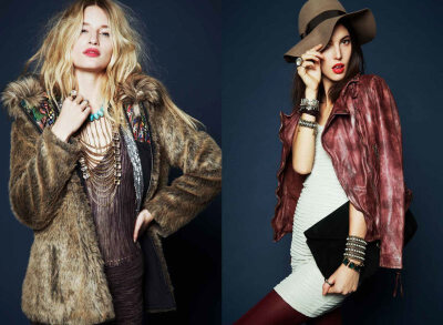 Linda Vojtova & Ruby Aldridge for Free People November 2011 Lookbook