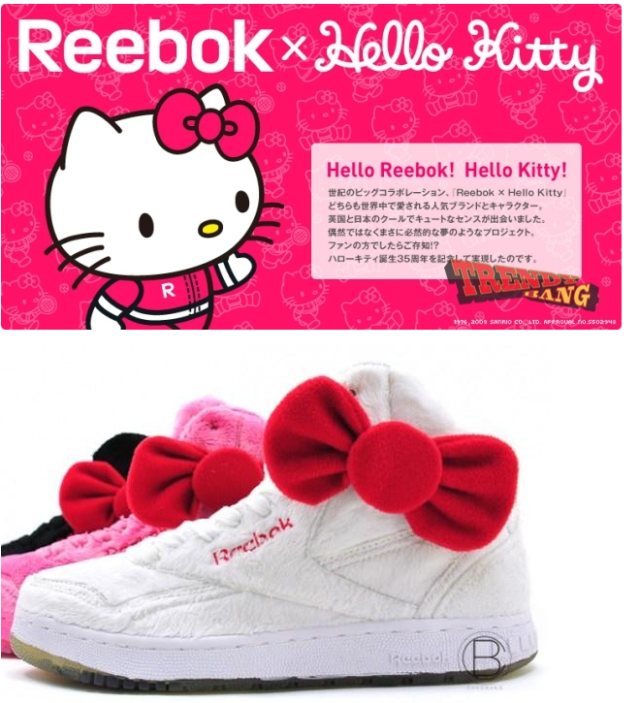 REEBOK X HELLO KITTY 锐步凱蒂貓限量版波鞋四色