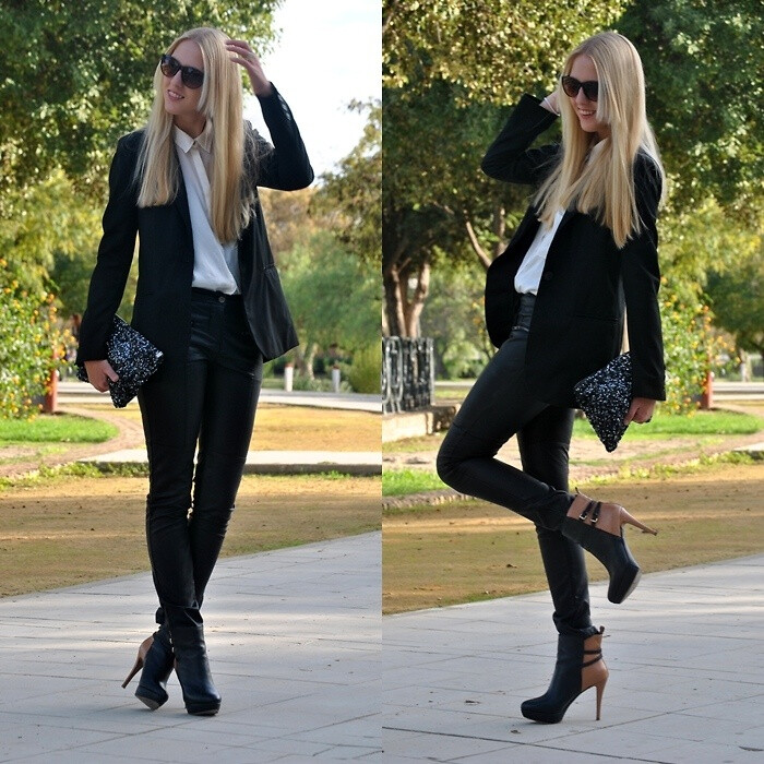 STRADIVARIUS BLAZERS ，ZARA BOOTS ，ZARA BAGS