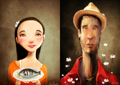 巴勒斯坦插画家Manasrah作品..