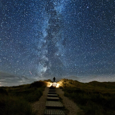 Sylt, Germany 那么那么干净的星空，上帝似乎忘了收回它的地毯了，呵呵