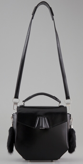 Alexander Wang Devere Satchel 毛球装饰包包