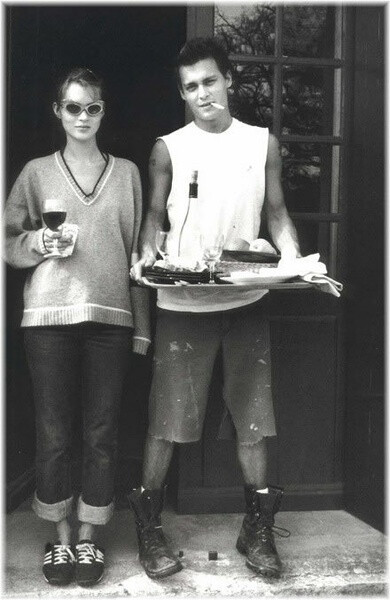 Johnny Depp and Kate Moss