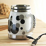 USB接口陶瓷保温杯