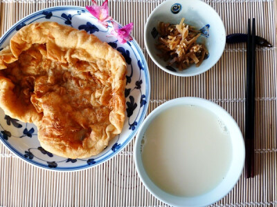 油饼+豆浆