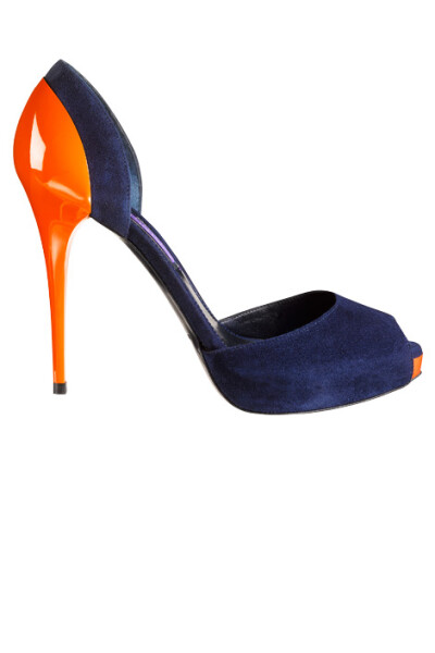 Suede pump, Ralph Lauren