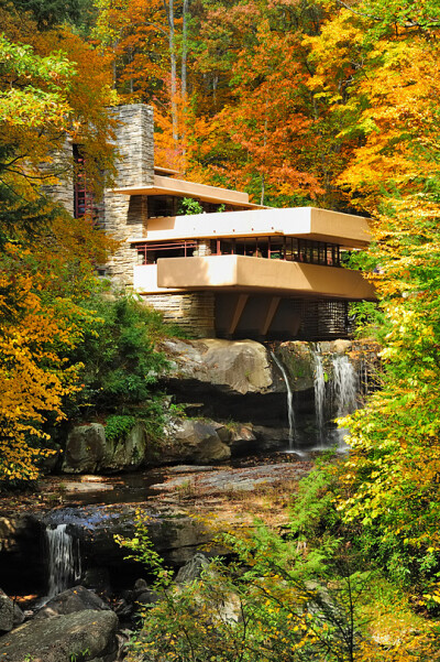 Fallingwater, Bear Run, Pennsylvania, October 12, 2010 by Ivan Safyan Abrams