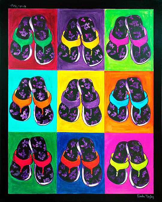 Flip Flops After Andy Warhol