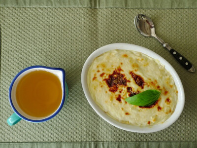 牛肝菌焗饭+苹果汁