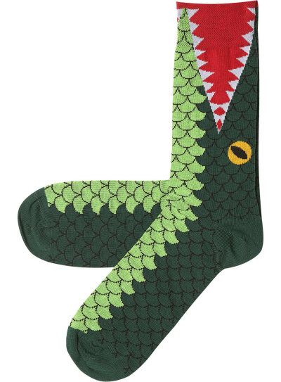 Green Gator Tooth SocksPrice: £3.00