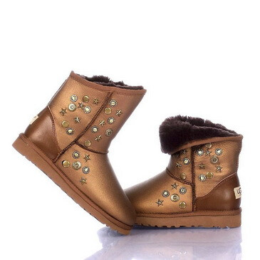 UGG&Jimmy Choo雪地靴 5829金色