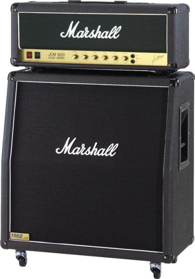 经典音箱Marshall JCM800，Marshall的失真音色已经成为一种标准，一种典范。