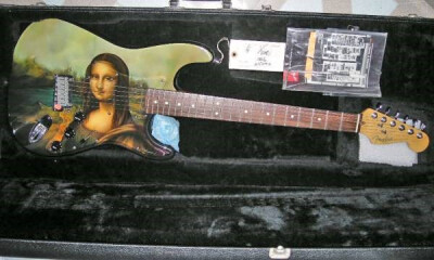 蒙娜丽莎花纹的Fender Custom Shop Stratocaster