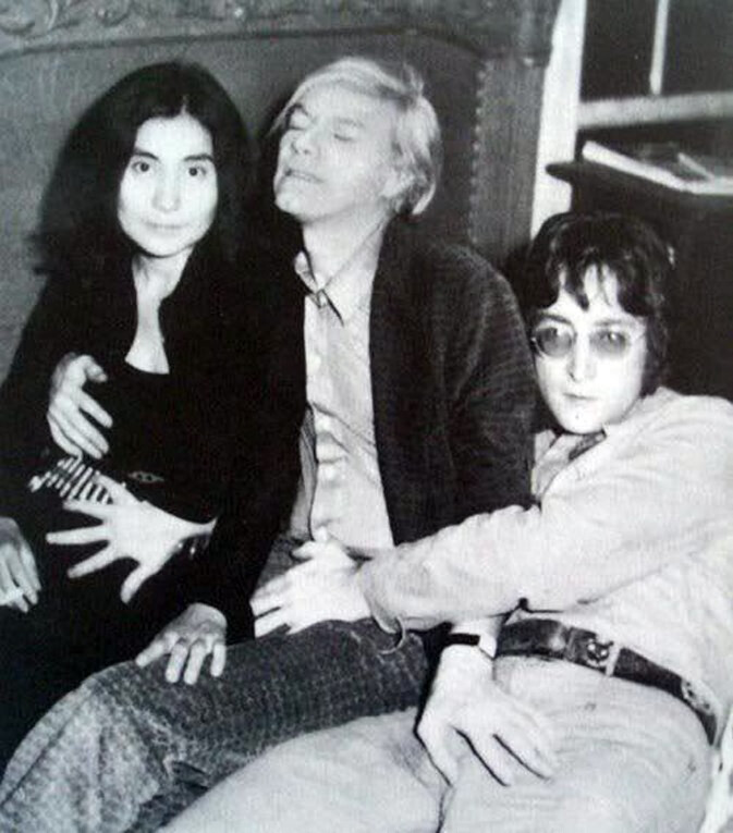 Yoko Ono, Andy Warhol, and John Lennon小野洋子，安迪.沃霍尔与约翰.列侬