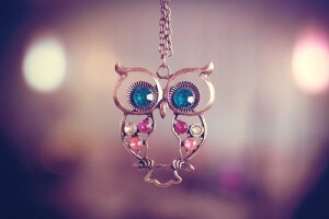 mi。猫头鹰挂饰。