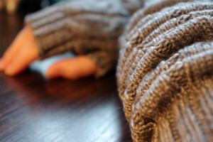 森系 优质羊毛线 上班族手套  超长款