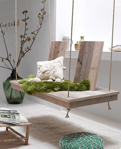 indoor wooden swing!