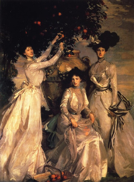 John Singer Sargent（1856-1925）美国画家。生平多在意、德、英、法等国度过。作品多为国际大资产阶级及其家属画的肖像画，技法纯熟。也常画水彩风景，多即兴速写，特点突出，水份淋漓，色彩凝重而悦目，在表现光色效果上有独到之处。http://pindao.blogbus.com/shenghuo/2011031516589.html