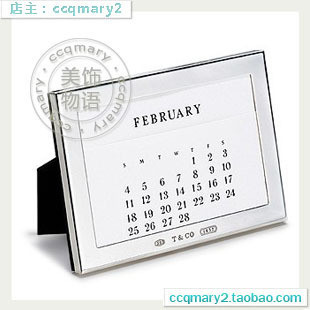 美国Tiffany专柜【Tiffany 1837 Perpetual calendar 台历】-淘宝网http://item.taobao.com/item.htm?id=8383637578&amp;_u=t2d7s1m01a2